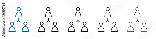 stakeholders icon Outline vector logo for web ui