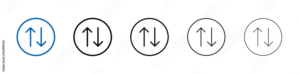 Swap icon Outline vector logo for web ui Swap icon Outline vector logo for web ui