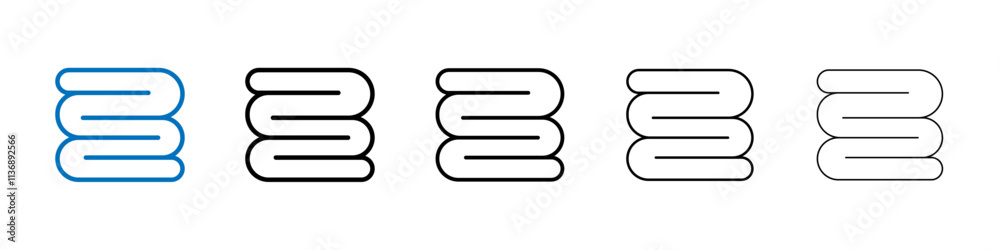 towels icon Outline vector logo for web ui towels icon Outline vector logo for web ui