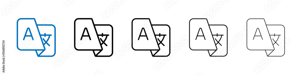 Translation icon Outline vector logo for web ui Translation icon Outline vector logo for web ui