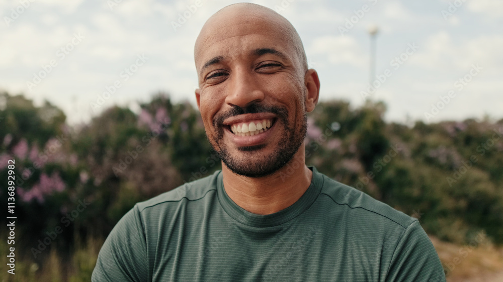 Close-up of strong man, fit guy in sportswear standing outdoors and looking in camera pensively. Motivation and dreams, success in sports, active lifestyle, training and healthy routine Close-up of strong man, fit guy in sportswear standing outdoors and looking in camera pensively. Motivation and dreams, success in sports, active lifestyle, training and healthy routine