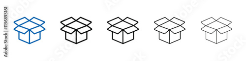 Unpack icon Outline vector logo for web ui