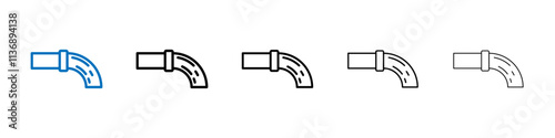 Waste water icon Outline vector logo for web ui