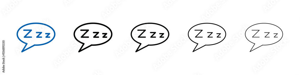 Zzz icon Outline vector logo for web ui Zzz icon Outline vector logo for web ui