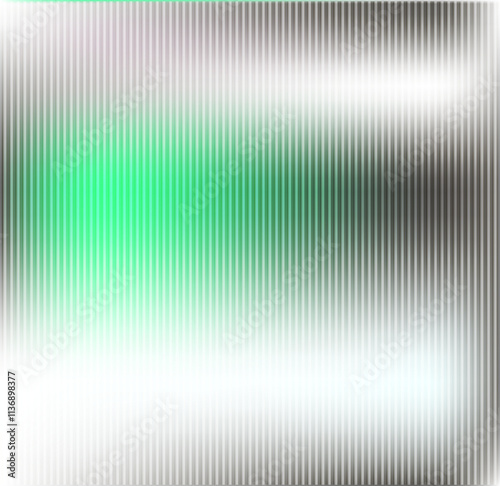 ribbed glass, green  texture effect background grey, abstract 