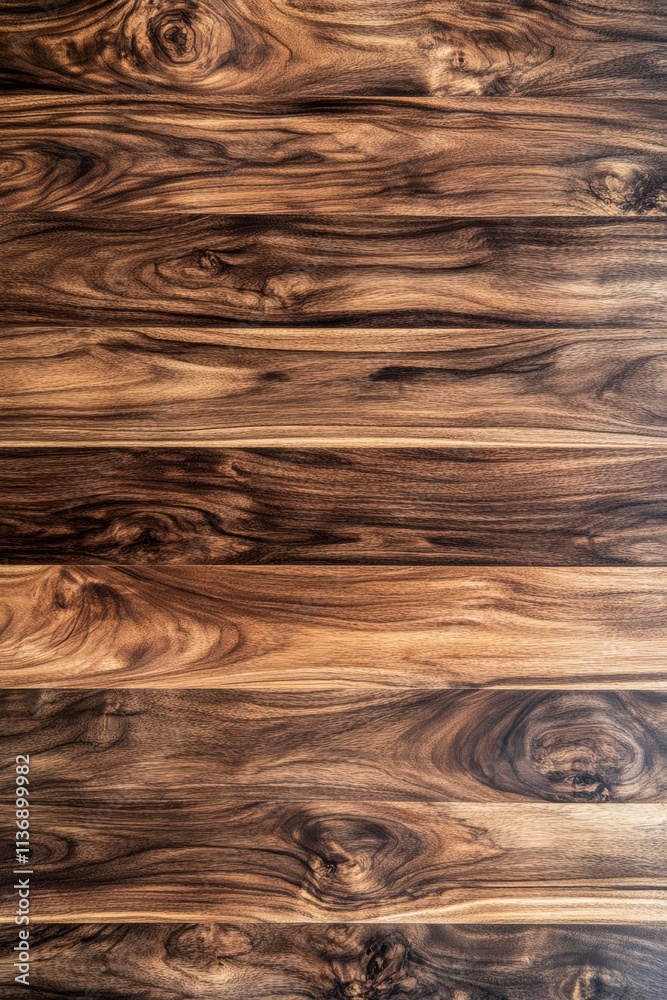 Fototapeta premium Top View of Smooth Wooden Background