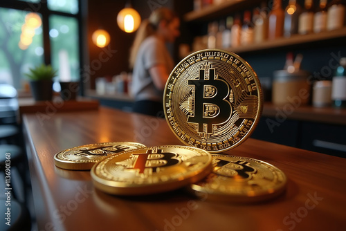 bitcoin accepted digital cryptocurrency payment photo