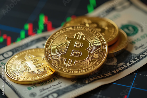 bitcoin rises us dollar value gold price surpasses traditional paper currency financial photo