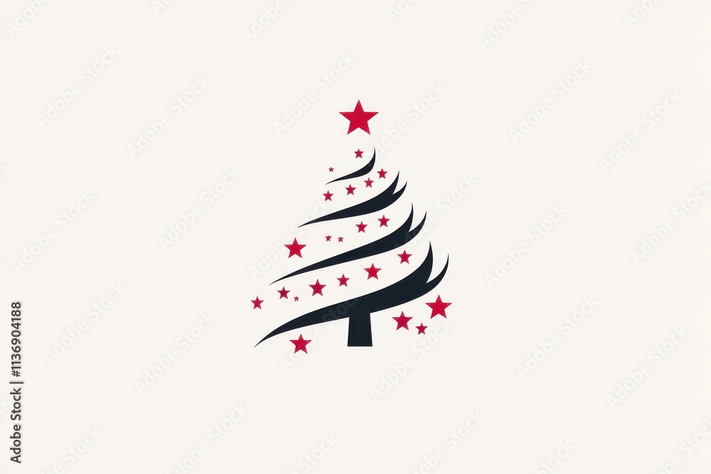 Simple Christmas Tree Vector Logo Simple Christmas Tree Vector Logo