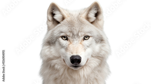 White wolf, isolated on transparent background