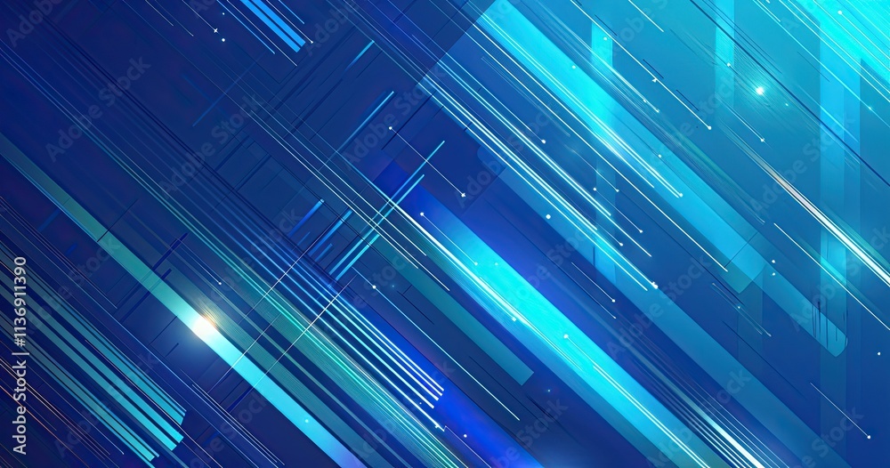 Abstract blue graphic featuring diagonal lines and light effects, ideal for digital backgrounds. Abstract blue graphic featuring diagonal lines and light effects, ideal for digital backgrounds.