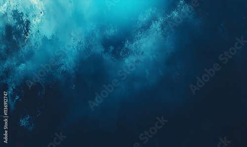 Abstract ocean texture, deep blue water, underwater scene, textured background, digital art, subtle light, dark teal shades, grunge style, ocean depth.