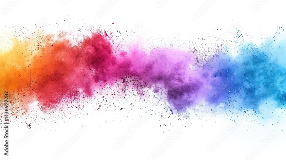 A vibrant explosion of colored powder creating a dynamic, artistic effect. A vibrant explosion of colored powder creating a dynamic, artistic effect.