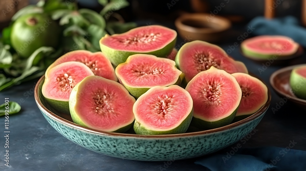 A Bowl of Freshly Cut Figs Ready to Eat