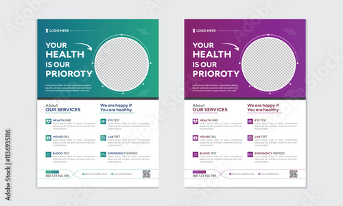 Corporate Professional Modern Minimalist Creative Medical Flayer Design