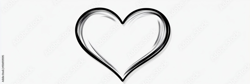 A beautifully drawn heart that symbolizes the pure essence of love and deep romance, making it the perfect representation for Valentines Day celebrations as well as cherished romantic dates