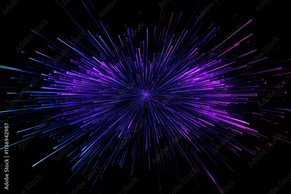 Faszinierendes Weltraum-Nebula im dynamischen Farbenspiel von Blau und Lila

