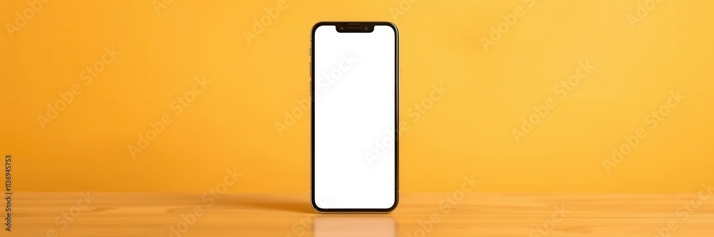 Smartphone with Four Square Post Layout Mockup on white background, concept, post, template Smartphone with Four Square Post Layout Mockup on white background, concept, post, template