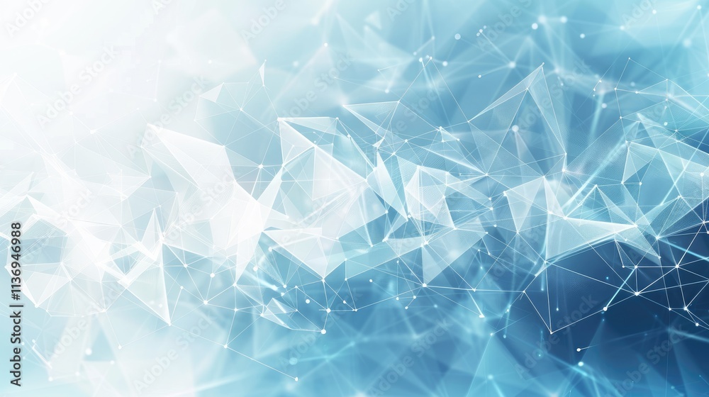 Abstract geometric design with light blue tones and triangular shapes. Abstract geometric design with light blue tones and triangular shapes.