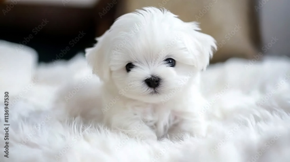 Precious White Puppy, Adorable and Playful Precious White Puppy, Adorable and Playful