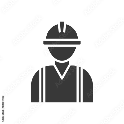 Worker Icon Set Vector illustration in black