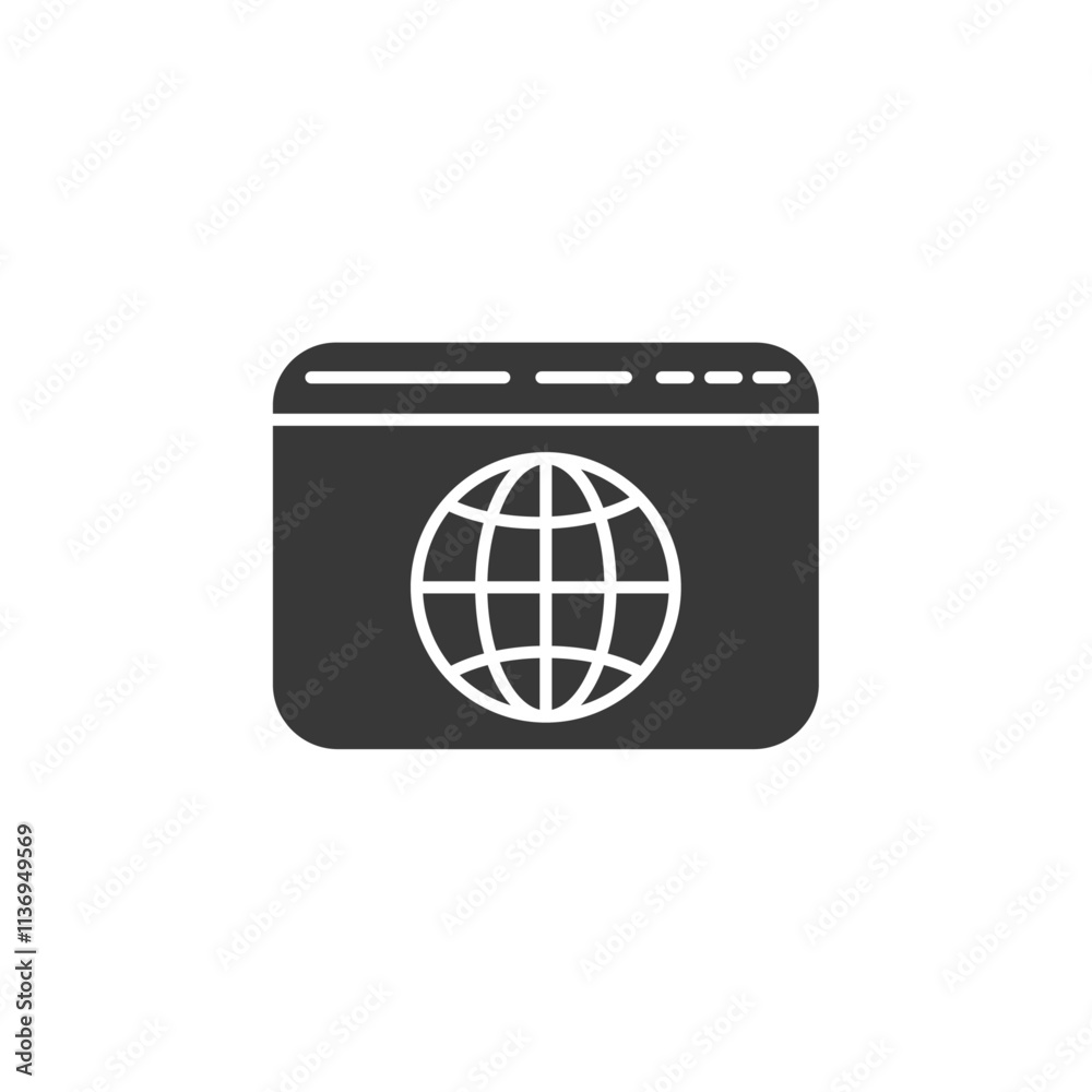 Internet Icon Set Vector illustration in black Internet Icon Set Vector illustration in black