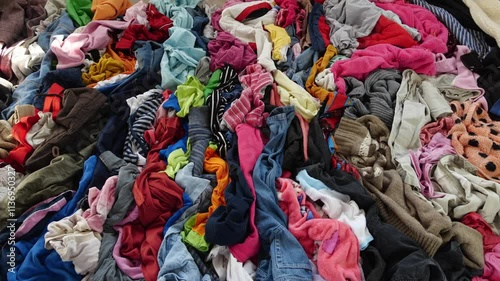 Textile waste. The Fashion Industry Waste