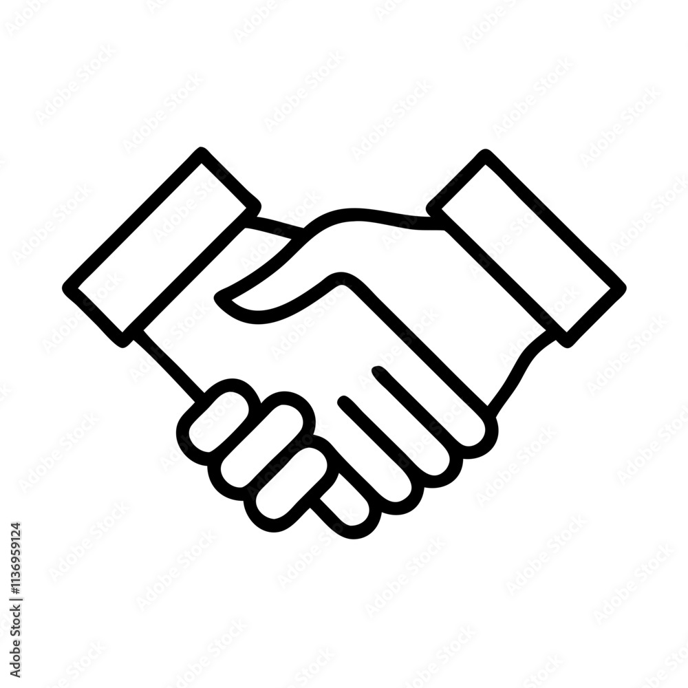 handshake icon, labor Day line art, labor day icon - simple black line art icon of handshake, symbolizing labor day celebrations. labor day vector art. handshake icon, labor Day line art, labor day icon - simple black line art icon of handshake, symbolizing labor day celebrations. labor day vector art.