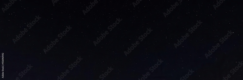 Fototapeta premium Night sky with twinkling stars against a dark background, milky way, tranquil