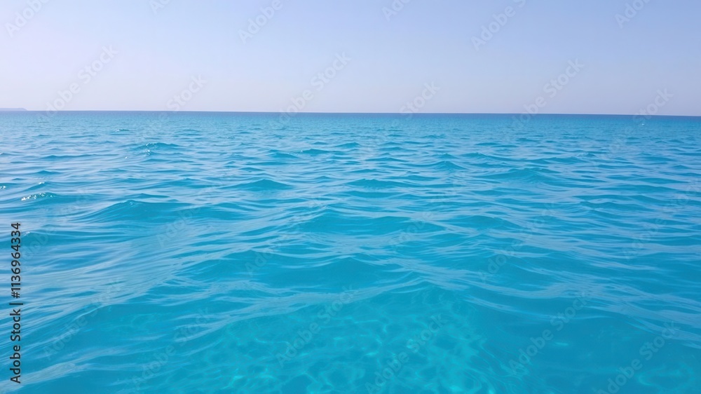 Pure blue turquoise water texture with foam and waves, summer, sea Pure blue turquoise water texture with foam and waves, summer, sea