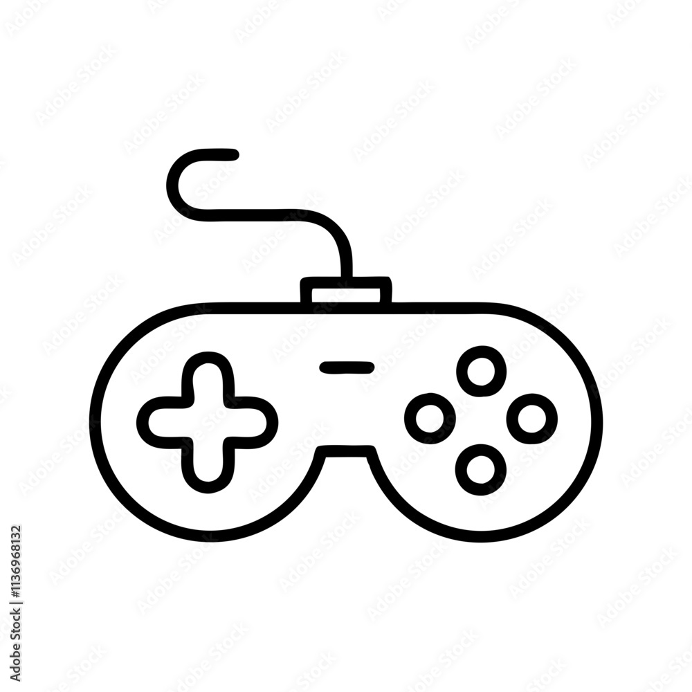 game controller icon, video games day line art, video games icon - simple black line art icon of game controller, for video games day celebrations. games day vector art. game controller icon, video games day line art, video games icon - simple black line art icon of game controller, for video games day celebrations. games day vector art.