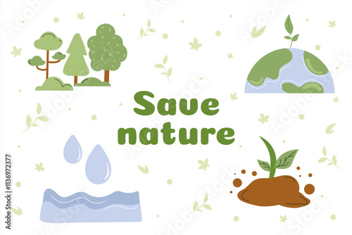 Save nature through conservation efforts and environmental awareness initiatives photo