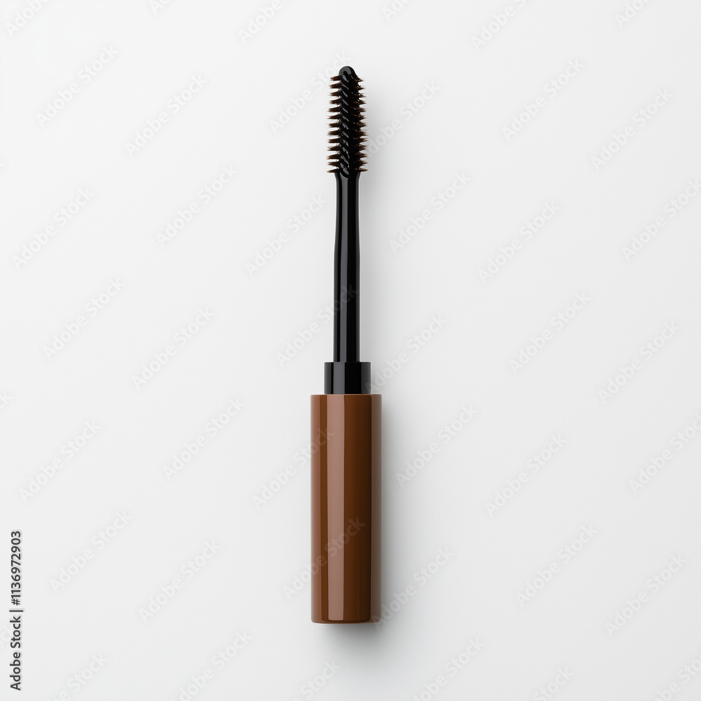 Modern and Impactful Brow Gel Tube with Rich Espresso Background Modern and Impactful Brow Gel Tube with Rich Espresso Background