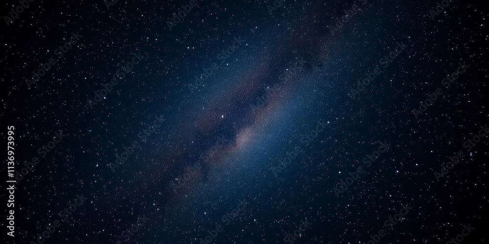 Obraz premium A breathtaking view of a starry night sky filled with twinkling stars and constellations, universe, stars, peaceful