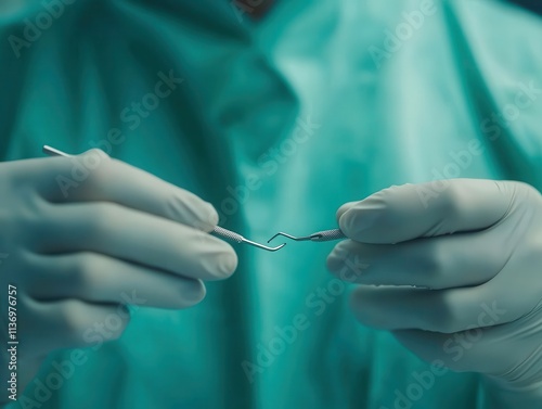 Dental health preventive concept. Surgical procedure in operating room healthcare facility image clinical environment close-up medicine concept