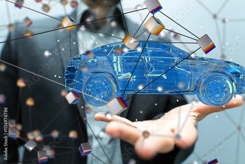 Energy car concept. Vehicle...