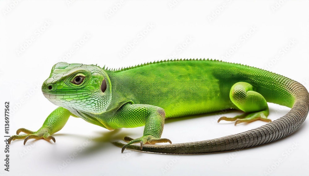 Obraz premium chameleon on a white background