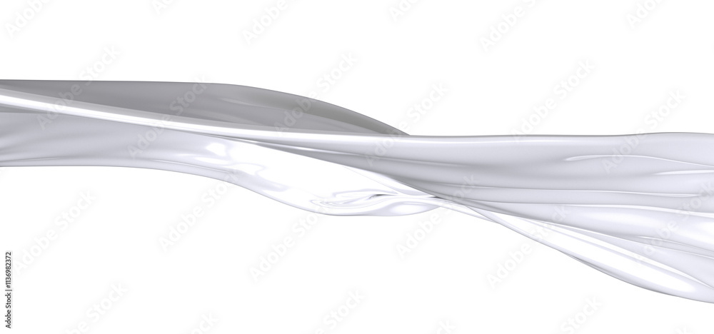 Abstract image featuring a white fabric with soft folds and drapes creating a flowing, smooth texture.