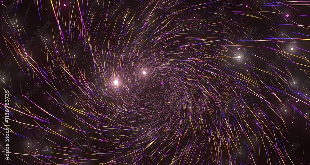 Fototapeta premium Abstract Swirling Galaxy Background