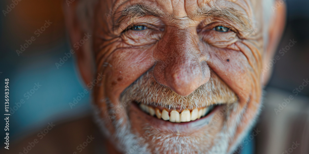 Close-up Photograph of an Elderly Man Smiling Close-up Photograph of an Elderly Man Smiling