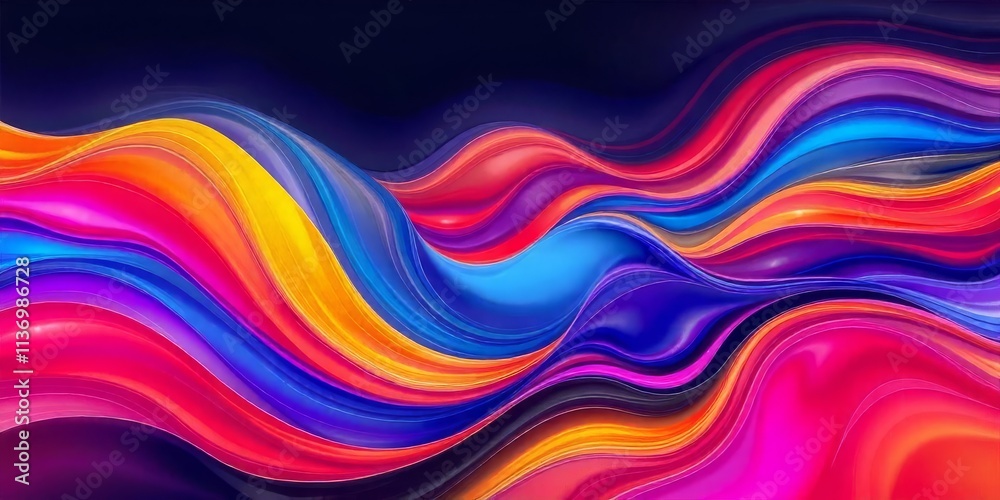 Vibrant Abstract Background with Flowing Colors Vibrant Abstract Background with Flowing Colors