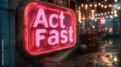 Neon sign displaying 