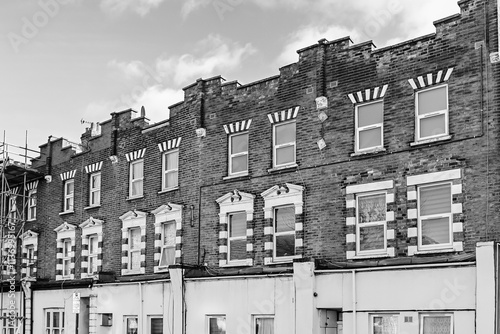 Street of Victorian detached houses, London, United Kingdom, 14 December 2024