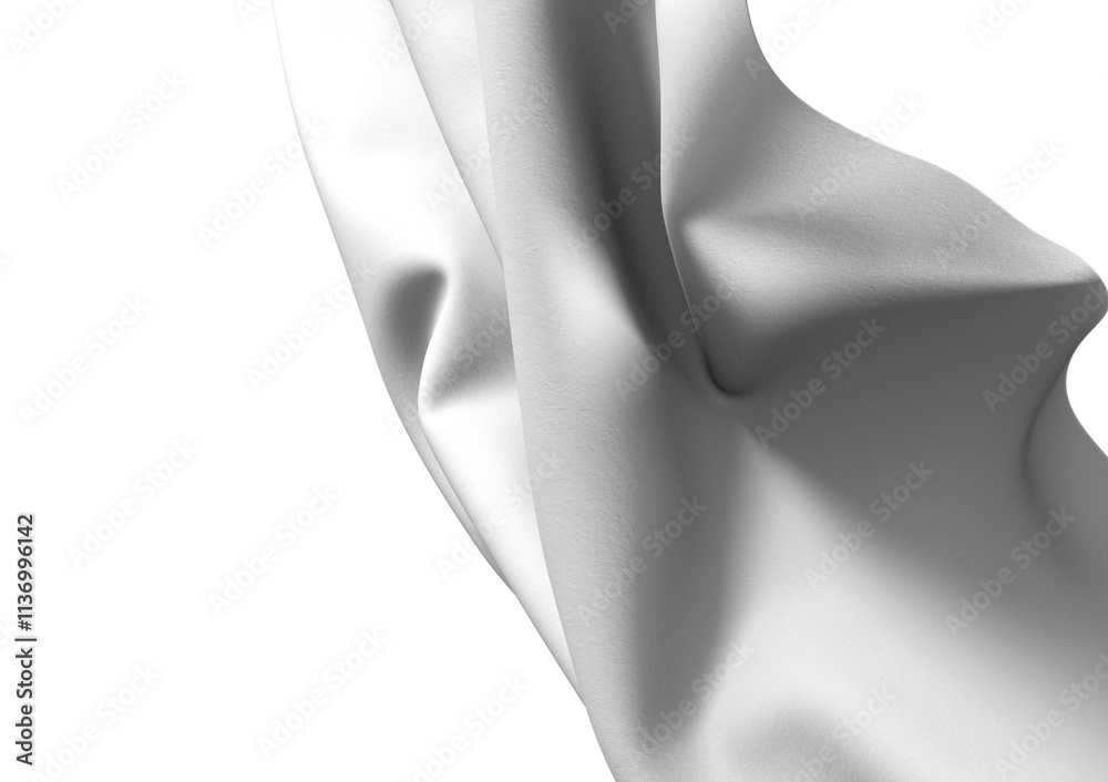 Abstract background with a white fabric texture showing ripples and folds. Perfect for designs requiring a minimalist and clean look. Abstract background with a white fabric texture showing ripples and folds. Perfect for designs requiring a minimalist and clean look.