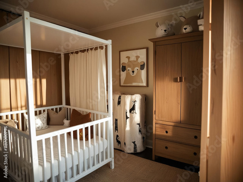 interior of a childs bedroom