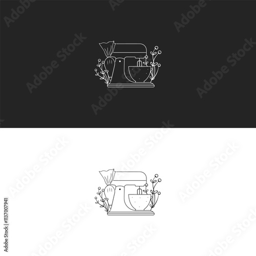 Home Baking Vector Handwritten Lettering. Baking, Homemade, Food, Kitchen