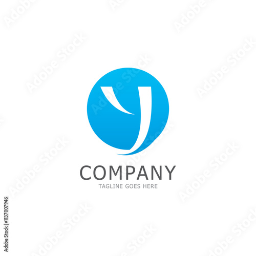 y letter logo template vector illustration icon