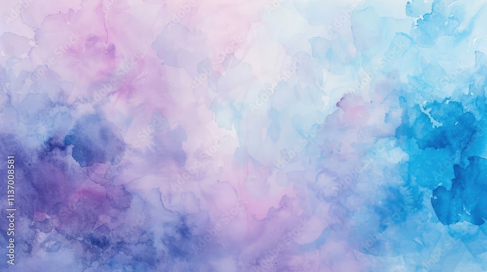 A soft watercolor abstract blending shades of pink, purple, and blue for artistic use. A soft watercolor abstract blending shades of pink, purple, and blue for artistic use.