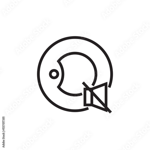 silent Dish clean washing icon outline editable stroke eps