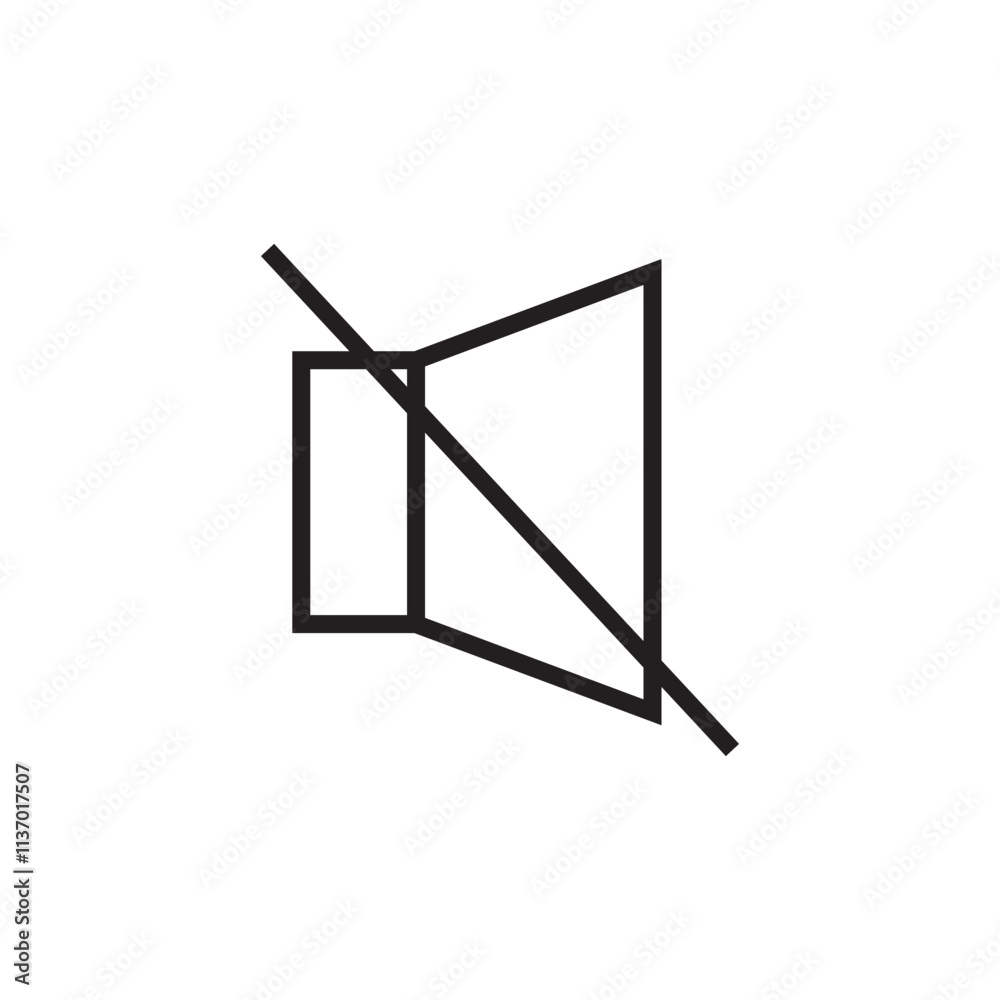 silent icon outline stroke vector eps editable silent icon outline stroke vector eps editable